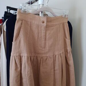 Women's Mon Renn Golden Toasted Tan Maxi Skirt